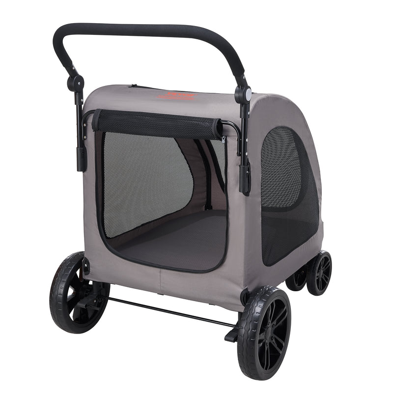 VEVOR četrriteņu mājdzīvnieku ratiņi suņiem, nēsātājs ar 160 lbs / 72,5 kg svara kapacitāti, pārnēsājams