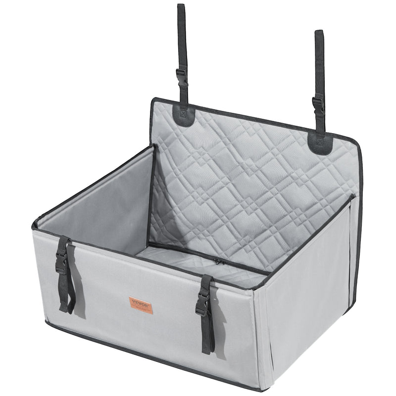 VEVOR Paaugstinātais auto sēdeklis suņiem līdz 22 kg, pelēks