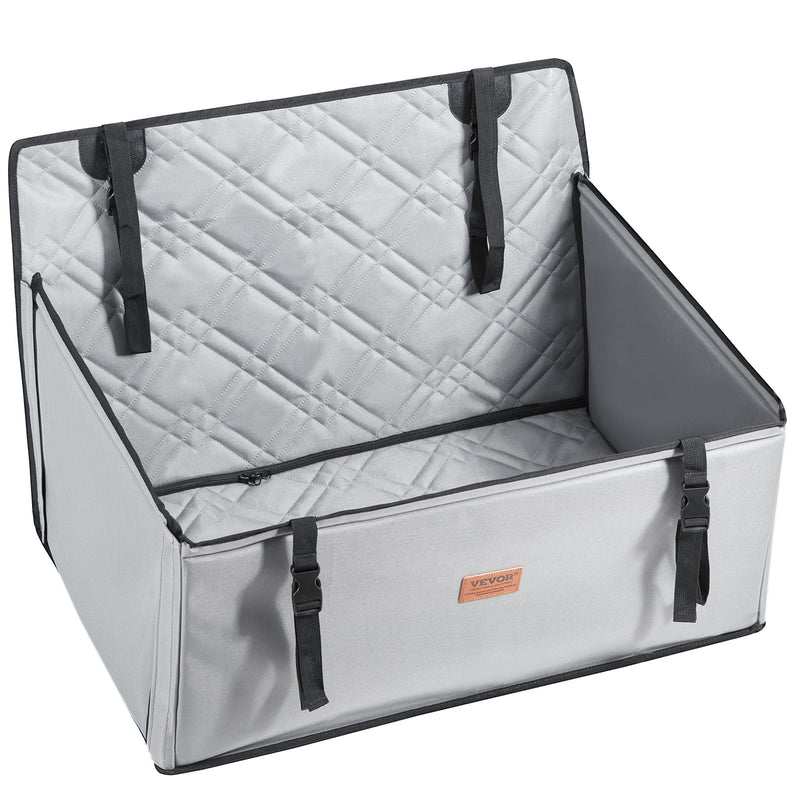 VEVOR Paaugstinātais auto sēdeklis suņiem līdz 22 kg, pelēks