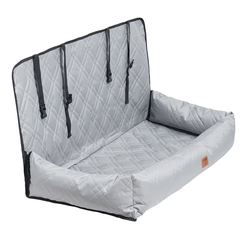VEVOR suņu paaugstinātais auto sēdeklis vidējiem un lieliem suņiem līdz 45 kg, pelēks