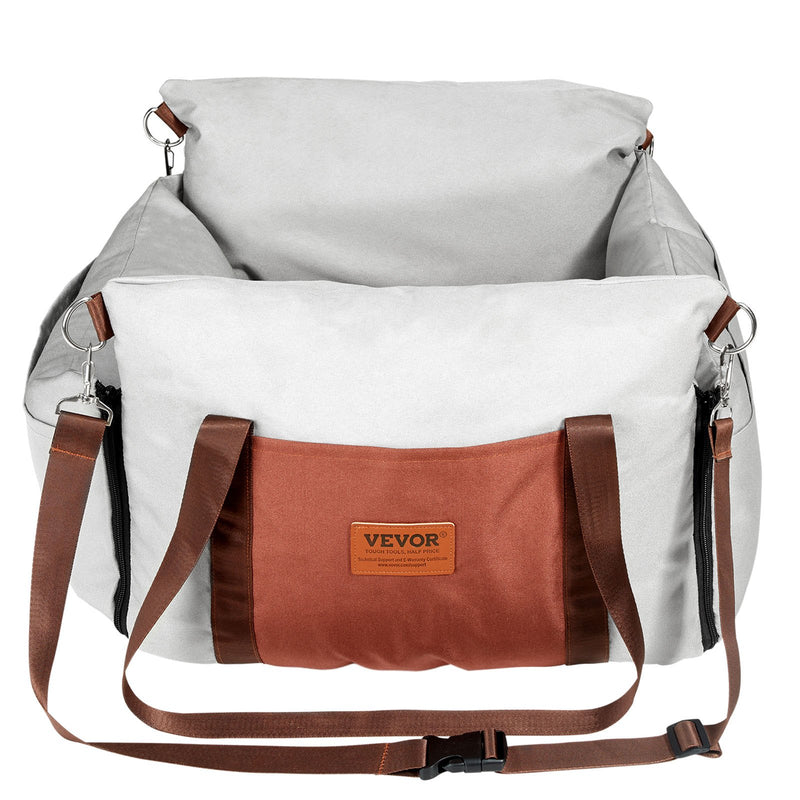 VEVOR Paaugstinātais auto sēdeklis suņiem līdz 11 kg, pelēks