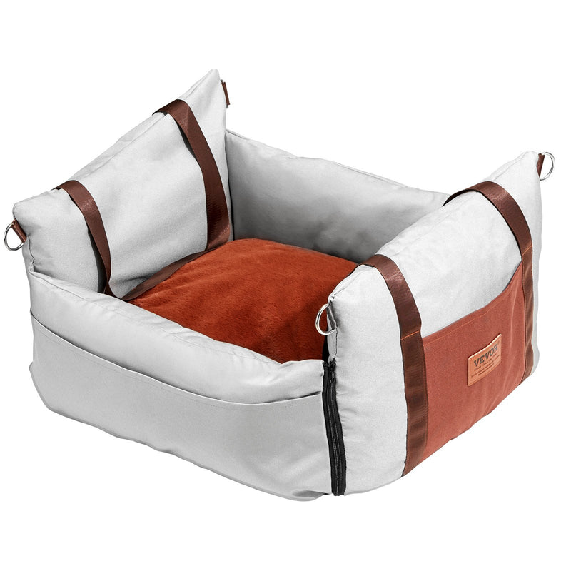 VEVOR Paaugstinātais auto sēdeklis suņiem līdz 11 kg, pelēks