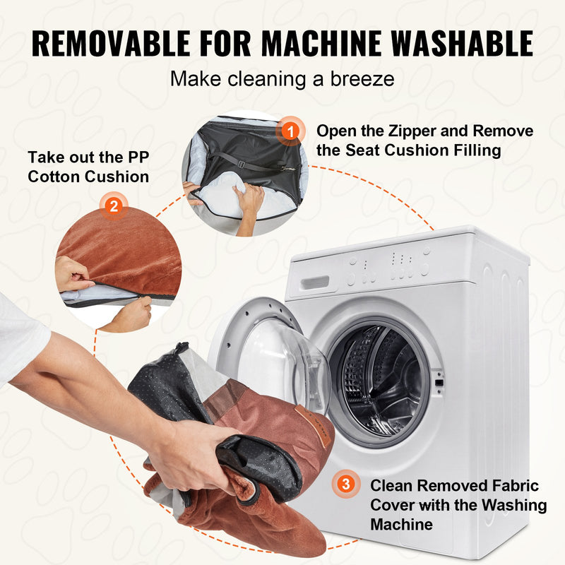 VEVOR Paaugstinātais auto sēdeklis suņiem līdz 11 kg, pelēks