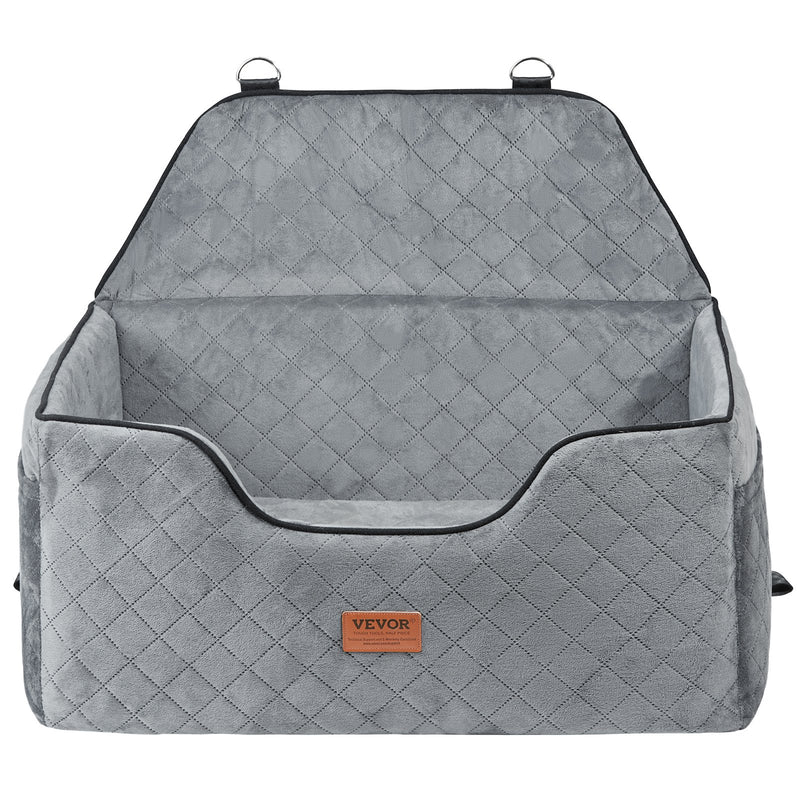 VEVOR Paaugstinātais auto sēdeklis suņiem līdz 25 kg, pelēks