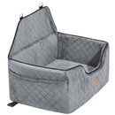 VEVOR Paaugstinātais auto sēdeklis suņiem līdz 25 kg, pelēks