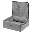 VEVOR Paaugstinātais auto sēdeklis suņiem līdz 18 kg, pelēks