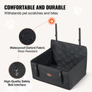 VEVOR paaugstinātais auto sēdeklis suņiem līdz 22 kg, melns