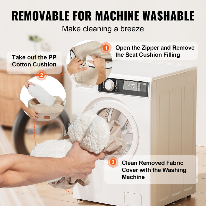 VEVOR paaugstinātais auto sēdeklis maziem suņiem līdz 3,6 kg, novietojams uz centrālās konsoles, gaiši brūns