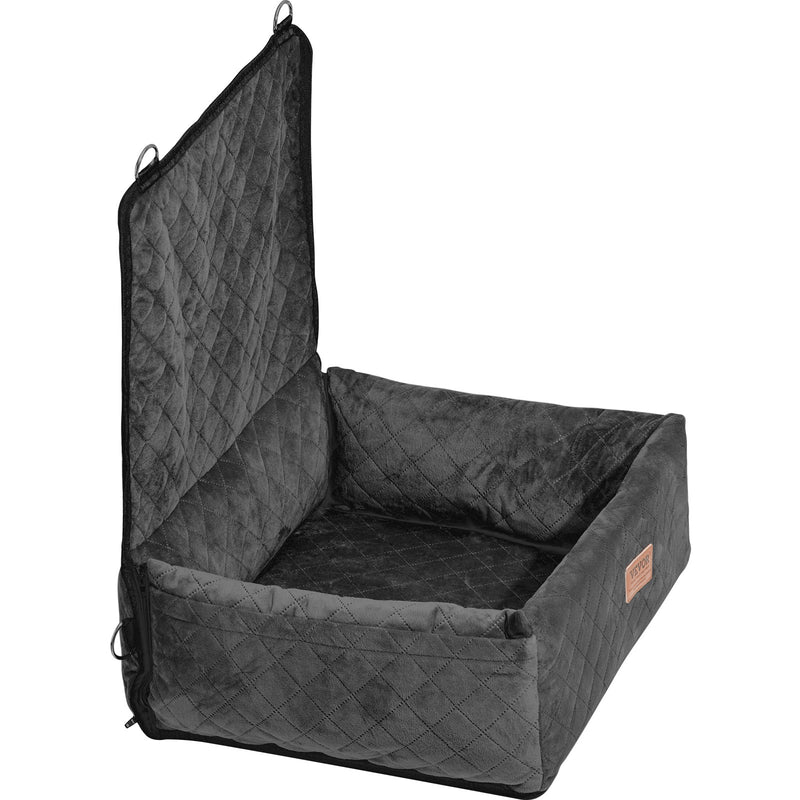 VEVOR paaugstinātais auto sēdeklis mājdzīvniekiem līdz 18 kg, melns