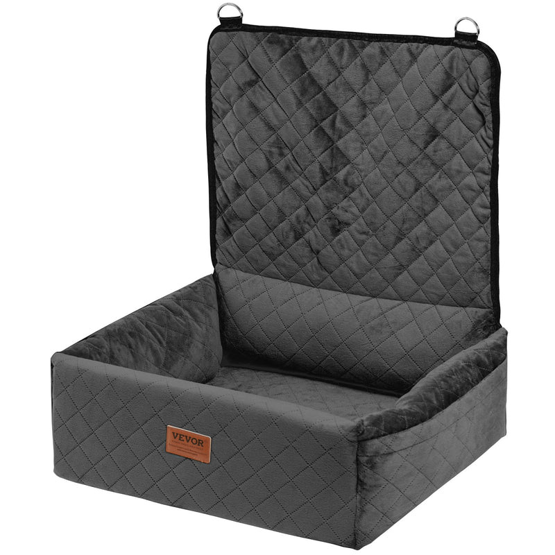 VEVOR paaugstinātais auto sēdeklis mājdzīvniekiem līdz 18 kg, melns