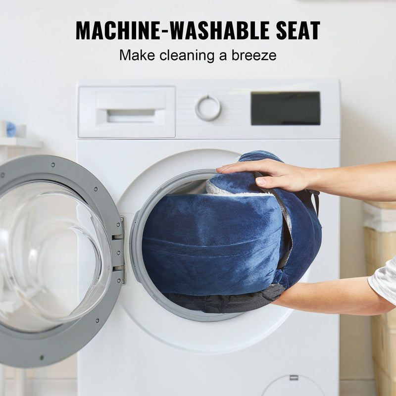 VEVOR paaugstinātais auto sēdeklis suņiem līdz 9 kg, zils + pelēks