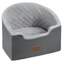 VEVOR Paaugstinātais auto sēdeklis suņiem līdz 25 kg, pelēks