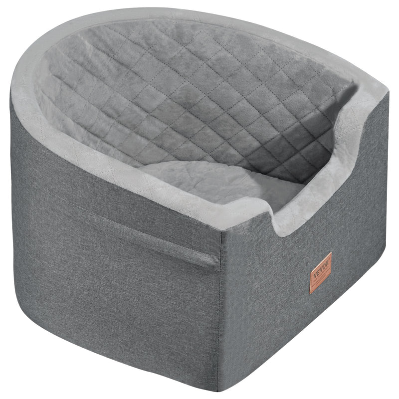 VEVOR Paaugstinātais auto sēdeklis suņiem līdz 25 kg, pelēks