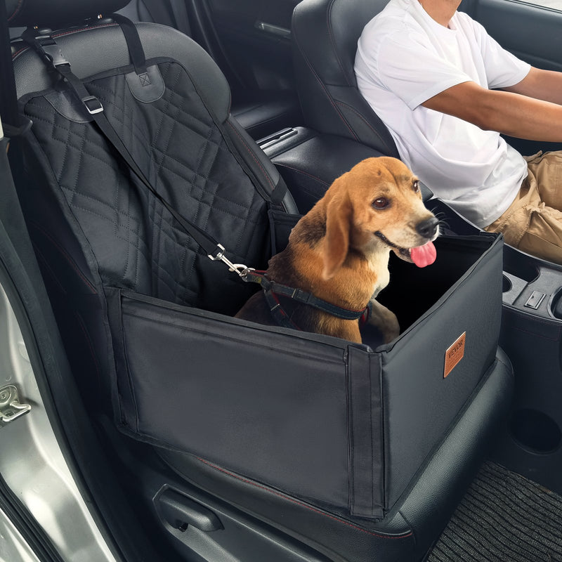 VEVOR paaugstinātais auto sēdeklis suņiem līdz 12 kg, melns