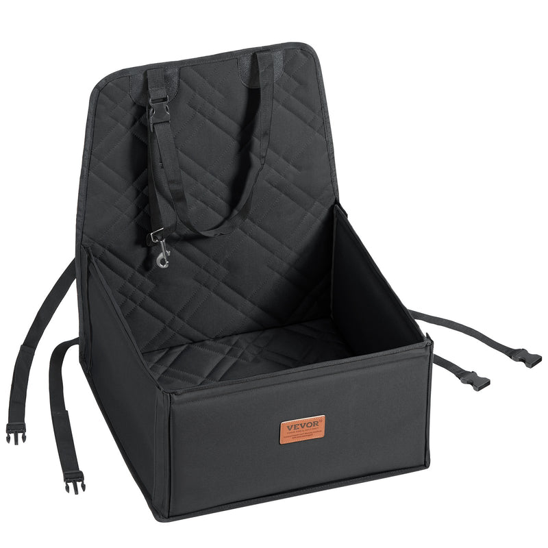 VEVOR paaugstinātais auto sēdeklis suņiem līdz 12 kg, melns