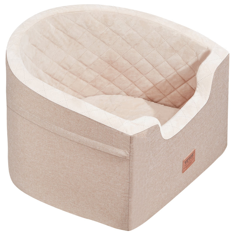 VEVOR sēdeklis automašīnai vidējiem un lieliem suņiem līdz 25 kg brūnā krāsā