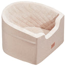 VEVOR sēdeklis automašīnai vidējiem un lieliem suņiem līdz 25 kg brūnā krāsā