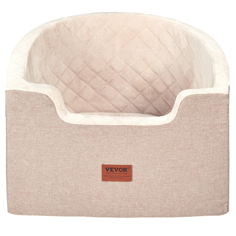 VEVOR sēdeklis automašīnai vidējiem un lieliem suņiem līdz 25 kg brūnā krāsā