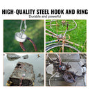 VEVOR magnētiskās makšķerēšanas komplekts ar 545 kg vilkmes spēku, dubultpusējs, Ø 75 mm, ar virvi, āķi, cimdiem, ūdensdrošu futrāli, vītņstiprinātāju un acu skrūvi