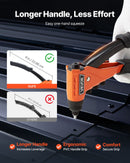 VEVOR Rokas kniežu pistole ar 200 aklajām kniedēm, 4 maināmiem uzgaļiem un 4 urbjiem, ar pārnēsājamu koferi, metālam un auto darbiem