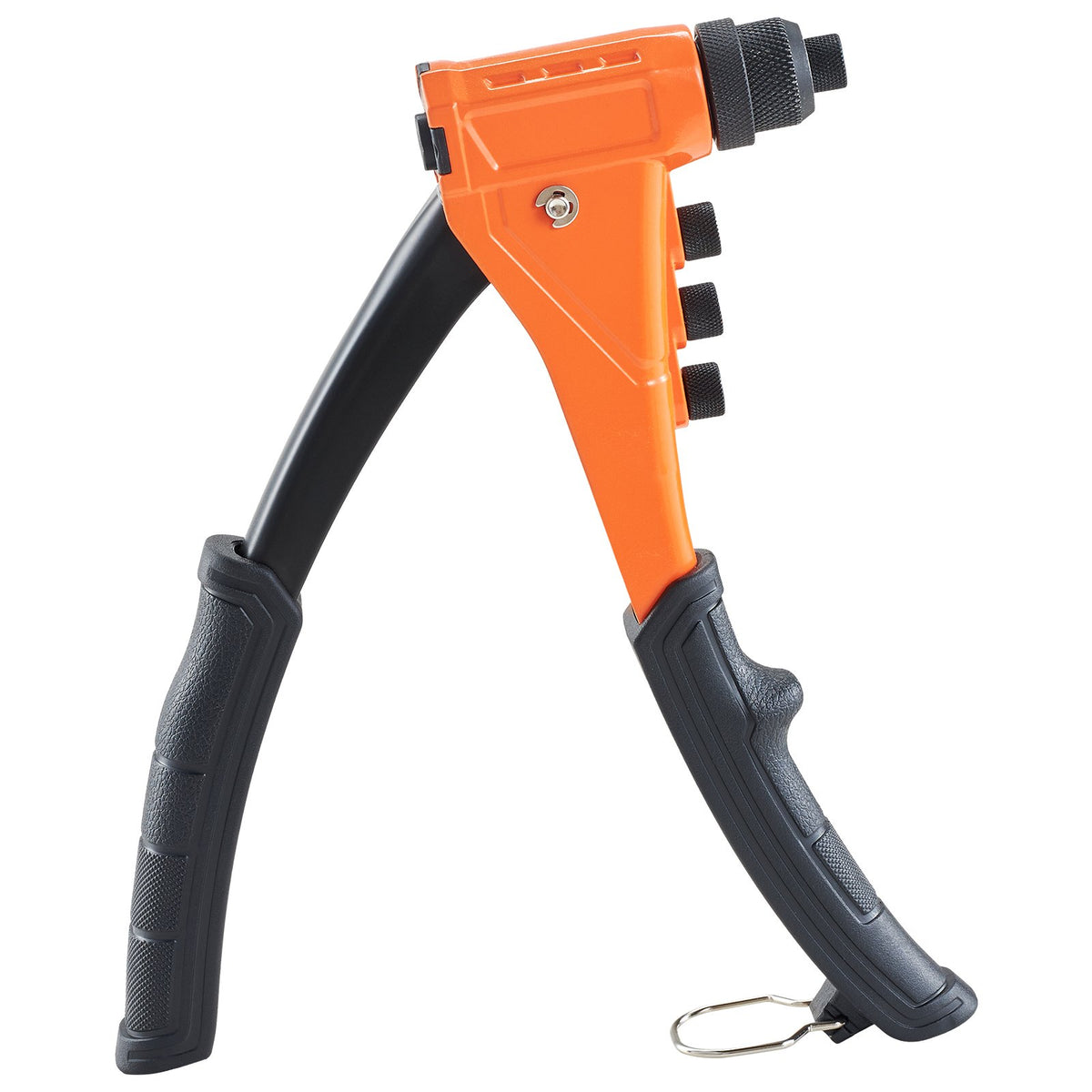 VEVOR Hand Rivet Gun with 200 Blind Rivets, 4 Interchangeable Nozzles and 4 Drill Bits, with Portable Case, for Metal and Auto Work
