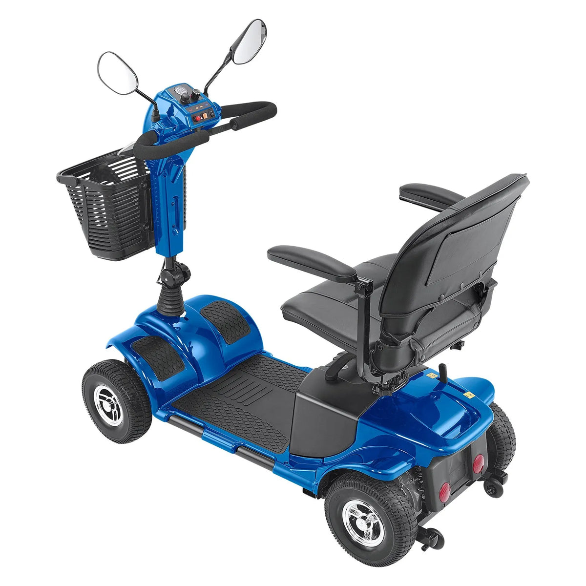 VEVOR 4 riteņu salokāms elektriskais mobilitātes skrejritenis pieaugušajiem un senioriem, darbības attālums līdz 25 km, piemērots dažādiem segumiem, neslīdoši riteņi, kāpuma pārvarēšana līdz 9°, slodze līdz 120 kg - ZEMLETES.LV