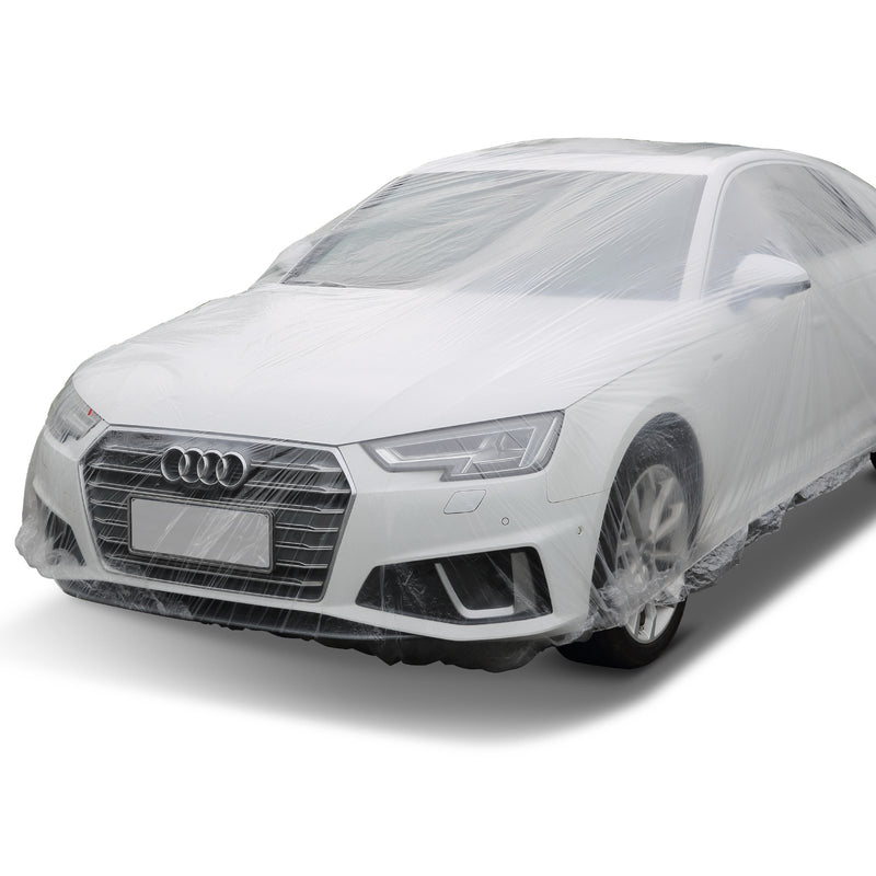 VEVOR caurspīdīgi plastmasas auto pārsegi, 10 gab., vienreizlietojami, 6,7 × 3,7 m, ūdensizturīgi un putekļu necaurlaidīgi, piemēroti lietošanai iekštelpās un ārā, universāla izmēra