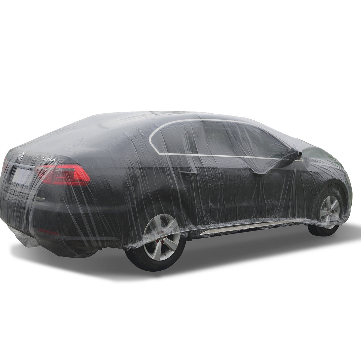 VEVOR Transparent Plastic Car Covers, 10 Pieces, Disposable, 6.7 × 3.7 m, Waterproof and Dustproof, Suitable for Indoor and Outdoor Use, Universal Size