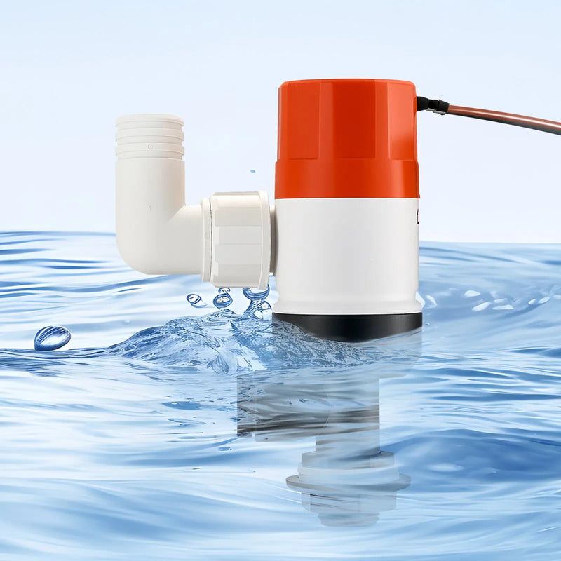 VEVOR 12 V laivas livewell aeratora sūknis, plūsma 69 l/min, taisna konstrukcija ar dubultu ieplūdi, korozijizturīgs ABA korpuss un noņemams motora kasetnes modulis, piemērots saldūdenim un sālsūdenim