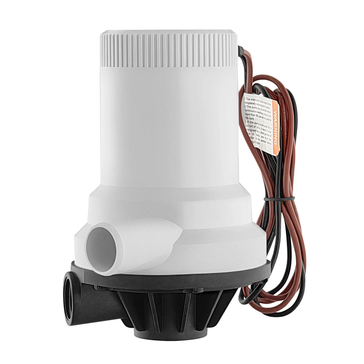 VEVOR 12 V Live Fish Tank Aerator Pump for Boats, 101 l/min Flow Rate, Straight Pump with Dual Inlet, Corrosion-Resistant ABA Housing and Removable Motor Cartridge, Suitable for Freshwater and Saltwater