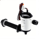 VEVOR 12 V laivas dzīvo zivju tvertnes aeratora sūknis, plūsma 50 l/min, 90° konstrukcija ar noņemamu motoru, korozijizturīgs iegremdējams ēsmas tvertnes sūknis, piemērots saldūdenim un sālsūdenim