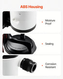 VEVOR 12 V laivas dzīvo zivju tvertnes aeratora sūknis, plūsma 50 l/min, 90° konstrukcija ar noņemamu motoru, korozijizturīgs iegremdējams ēsmas tvertnes sūknis, piemērots saldūdenim un sālsūdenim