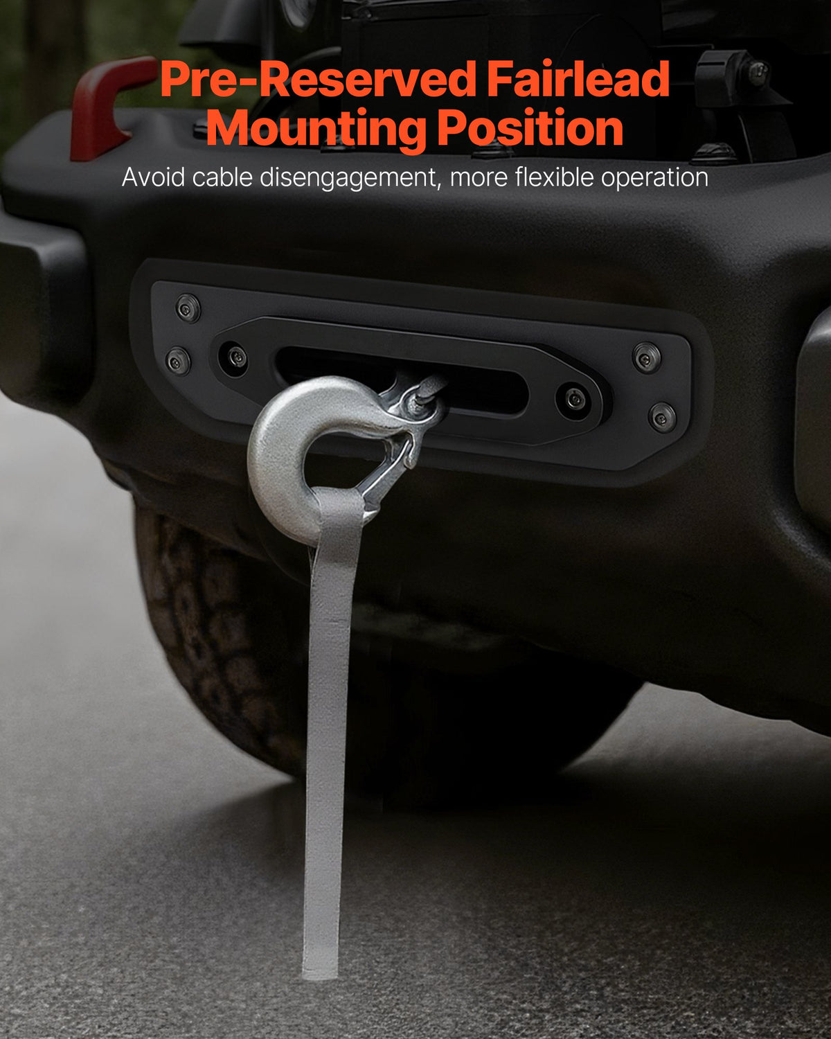 Vinčas stiprinājums piekabes āķim Jeep Wrangler JL/JLU un Gladiator JT modeļiem (2018–2023), 2 montāžas atveres, pulverkrāsots tērauds, melns - ZEMLETES.LV