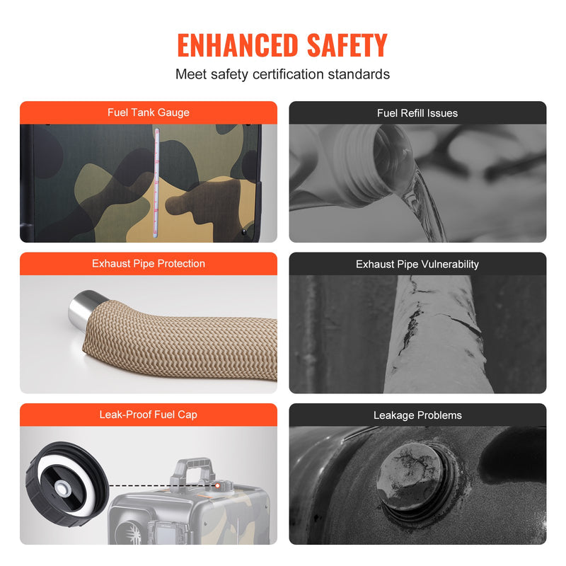 VEVOR dīzeļa gaisa sildītājs, 8 kW, 12 V/24 V, ar Bluetooth lietotni un tālvadību