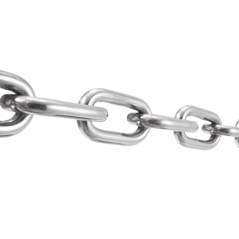 Laivas enkura ķēde no nerūsējošā tērauda ar svina posmu 6,3 mm x 1,2 m ar divām šaklēm