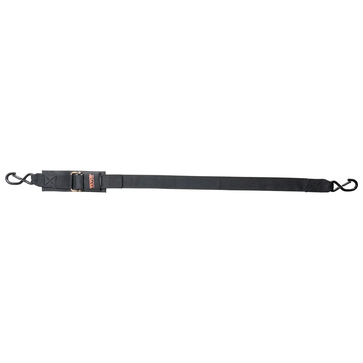 VEVOR Automatic Ratchet Tie-Down Straps, 5.08 cm x 1.22 m, with Safety Lock and S-Hooks, 2 Pack, 680 kg Breaking Strength, for Trailers, Vehicles and Boats