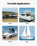 VEVOR automātiskās sprūdrata nostiprināšanas siksnas, 5.08 cm x 1.22 m, ar drošības slēdzeni un S-āķiem, 2 gab., 680 kg pārraušanas izturība, treileriem, transportlīdzekļiem un laivām