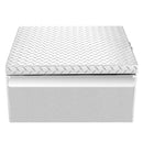 VEVOR kravas kastes instrumentu kaste, izturīga alumīnija instrumentu kaste ar rievotu (diamond plate) vāku, maksimālā slodze 100 kg, paredzēta pikapiem, kravas auto kastēm, kemperiem un piekabēm, 770 × 610 × 310 mm, sudraba krāsā