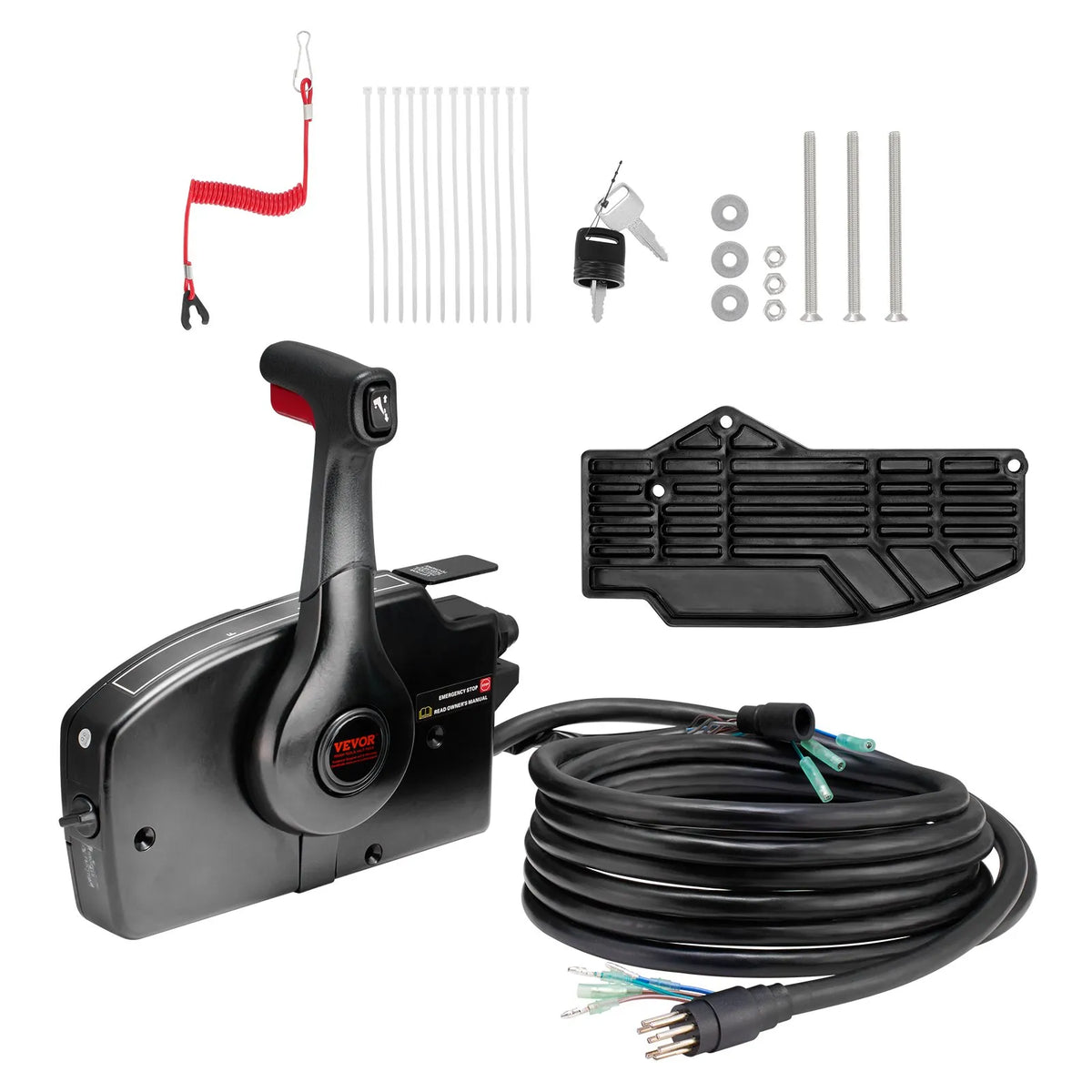 Side-mounted remote throttle control box Mercury PT 2-stroke engines