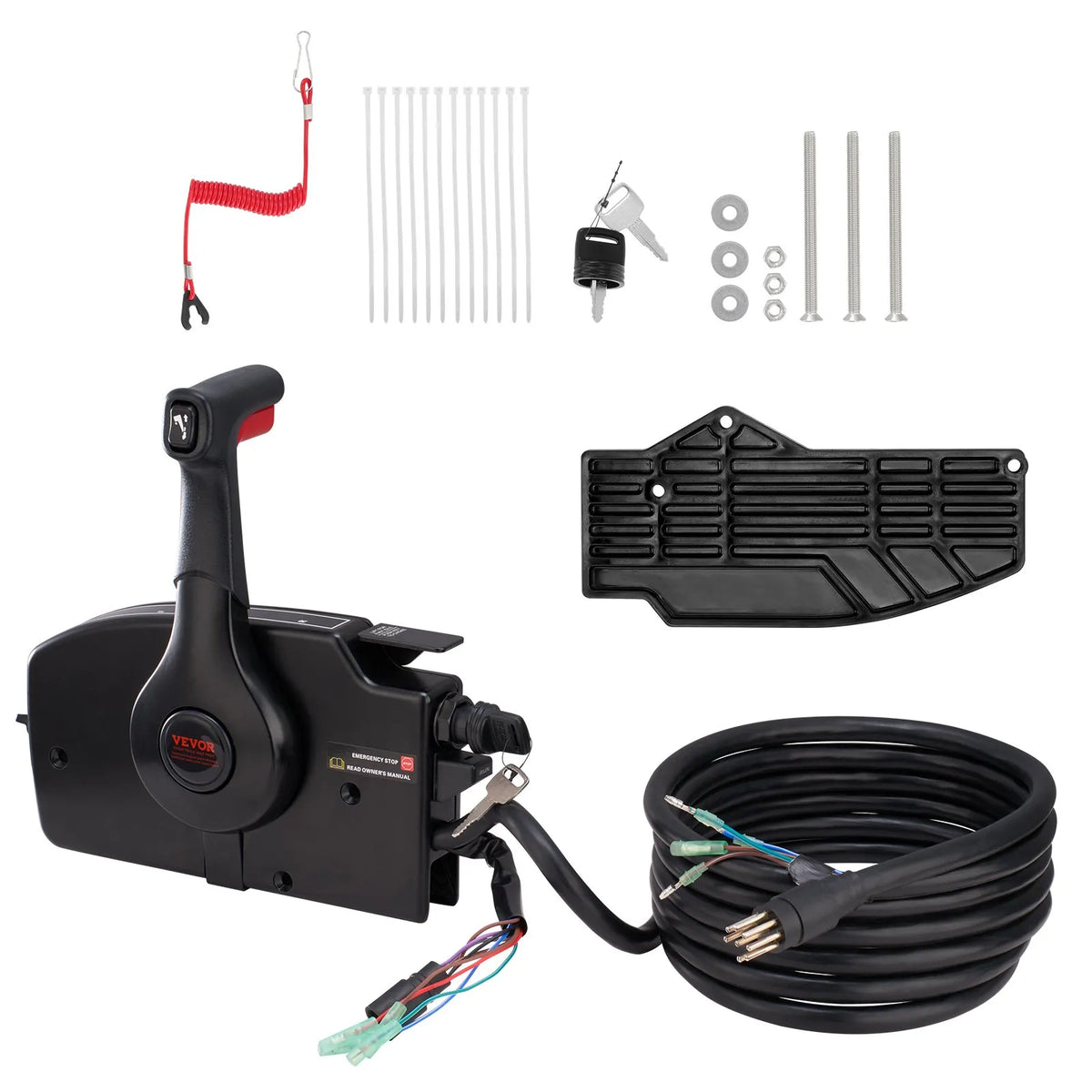 Side-mounted remote throttle control box Mercury PT 2-stroke engines