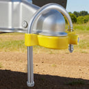 VEVOR piekabes sakabes slēdzeņu komplekts, piemērots 46 mm, 50,8 mm un 58,7 mm sakabēm, pastiprināta pretaizdzīšanas lodveida sakabes slēdzene ar atslēgām, regulējams augstums, aizsardzība pret uzlaušanu kemperiem, laivām un piekabēm