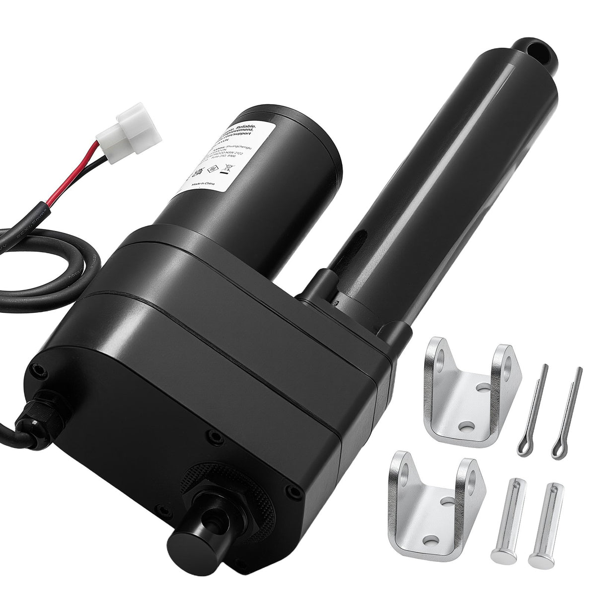 VEVOR Linear Actuator 12 V 20 cm Heavy Duty 9000 N Linear Motion Actuator IP65 5 mm/s with Mounting Brackets for Industrial Equipment Ships and Heavy Lifting Systems