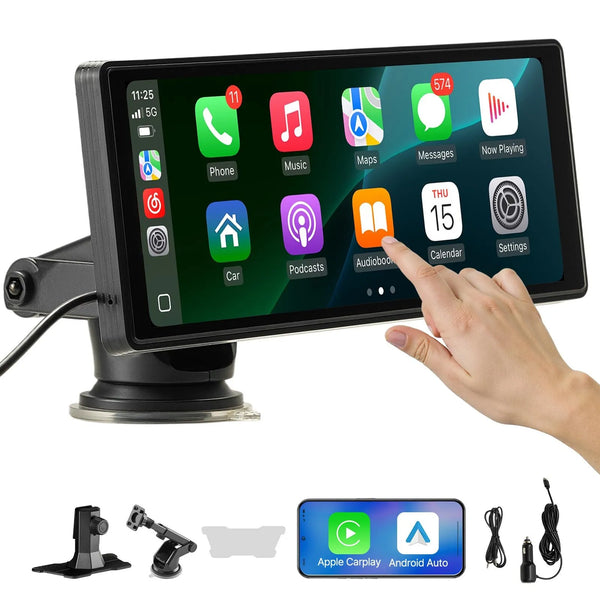 Auto multimediju atskaņotājs ar skārienekrānu 25,4 cm, Apple CarPlay, Android Auto, Bluetooth