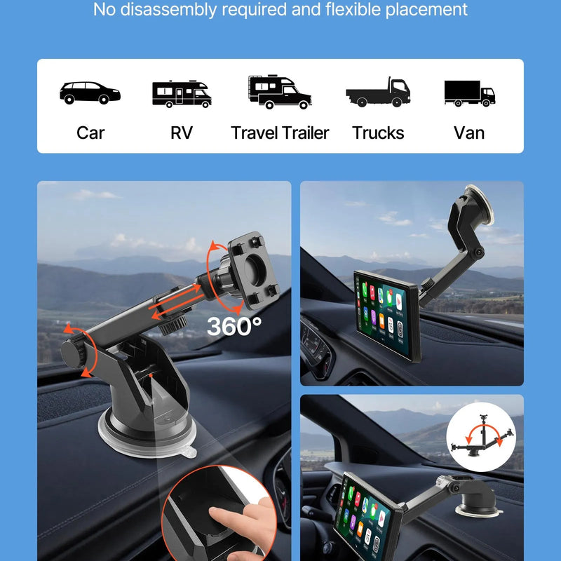 Auto multimediju atskaņotājs ar skārienekrānu 25,4 cm, Apple CarPlay, Android Auto, Bluetooth