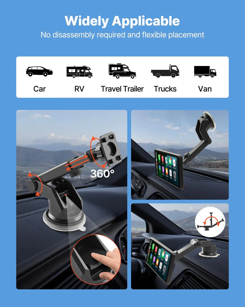 Auto multimediju atskaņotājs ar skārienekrānu 25,4 cm, Apple CarPlay, Android Auto, Bluetooth