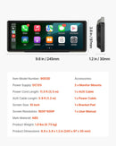 Auto multimediju atskaņotājs ar skārienekrānu 25,4 cm, Apple CarPlay, Android Auto, Bluetooth