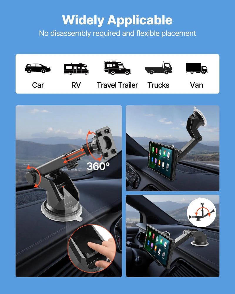 Automašīnas multimediju sistēma ar 25,4 cm skārienekrānu, Apple CarPlay, Android Auto, priekšējo/aizmugurējo kameru