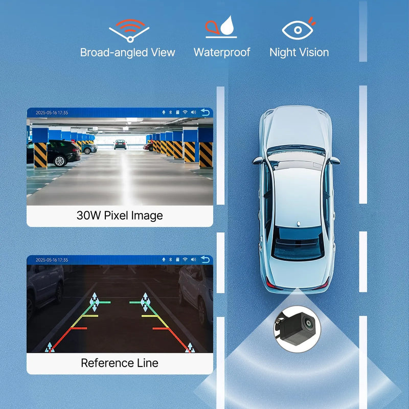 Automašīnas 17,8 см skārienekrāna radio ar Apple CarPlay, Android Auto un atpakaļskata kameru