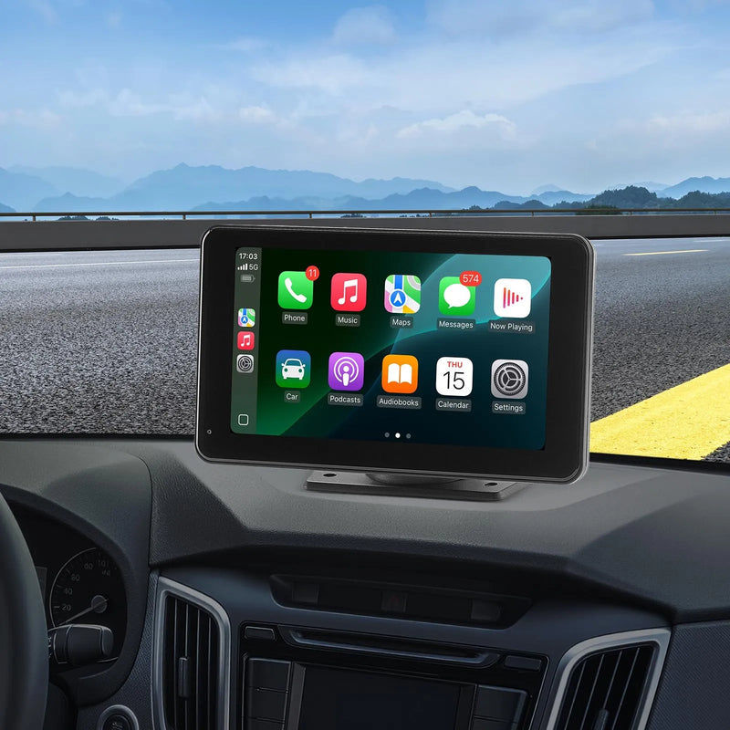 Automašīnas 17,8 cm skārienekrāna radio ar Apple CarPlay, Android Auto un atpakaļskata kameru