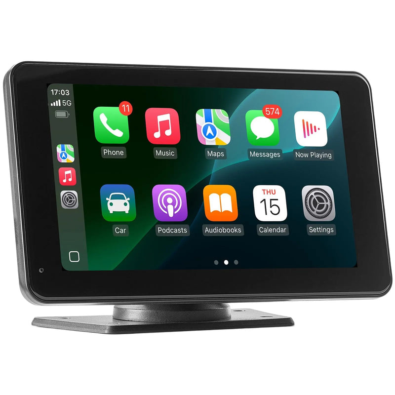 Automašīnas 17,8 cm skārienekrāna radio ar Apple CarPlay, Android Auto un atpakaļskata kameru